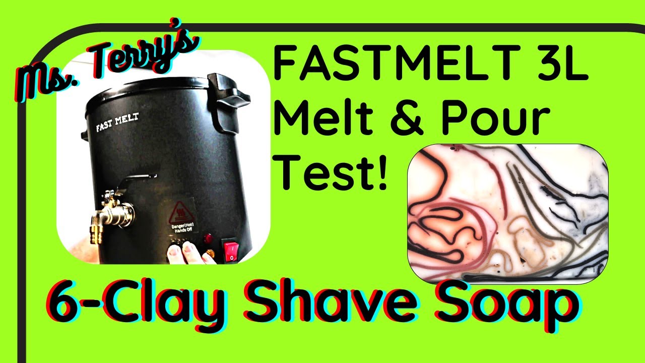 Testing a FASTMELT 3L: Making soap using 6 clays! Jam-packed video! #meltandpour #smallsoapchannel