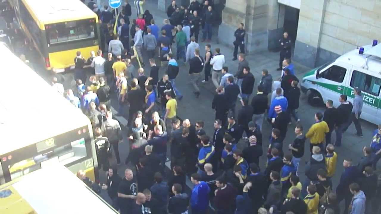 Dynamo Dresden vs. Eintracht Braunschweig 0:2 Eintracht Fans in Dresden
