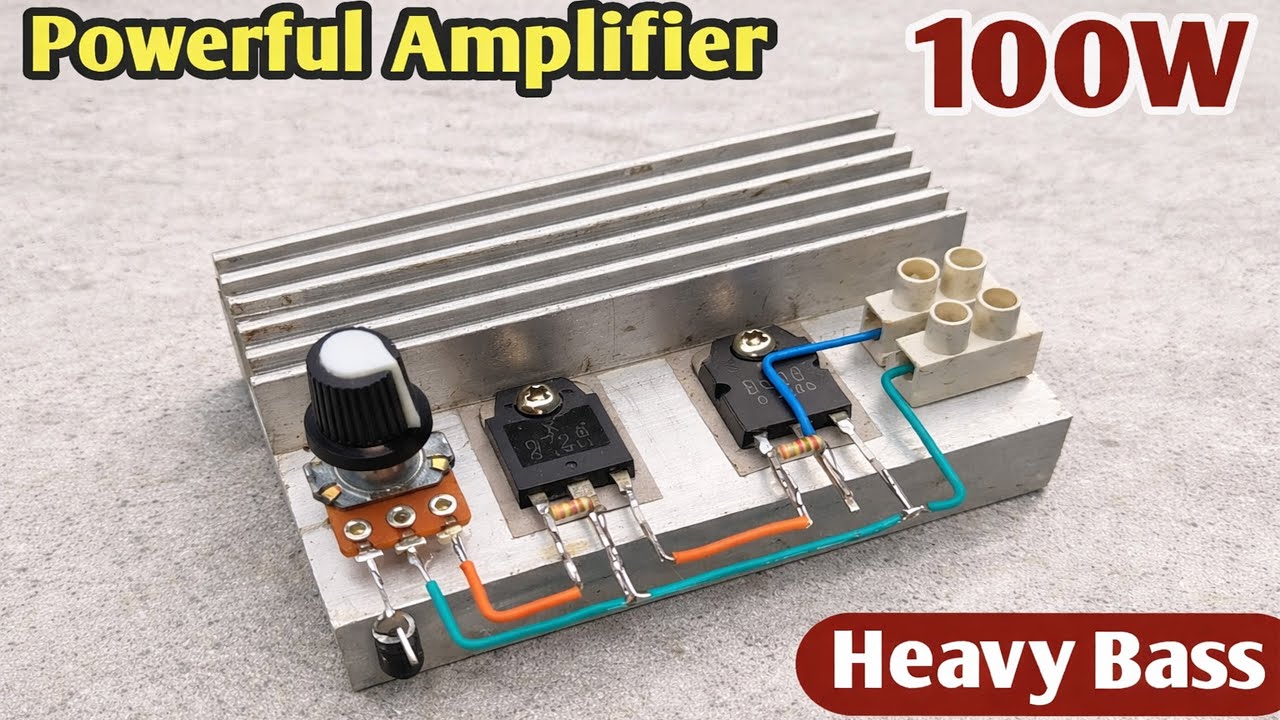 DIY мощный ультрабасовый усилитель D718 B688, без микросхемы, простая схема