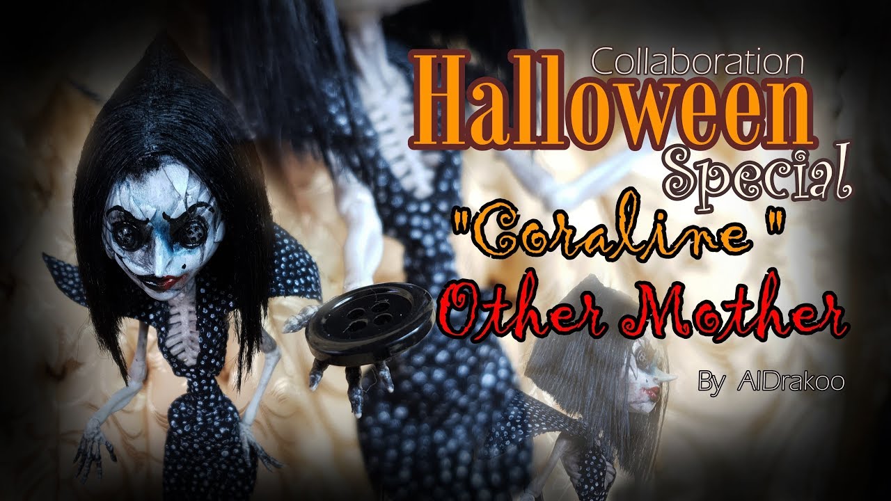 Halloween Special Repaint Monster high / Other Mother / Coraline / Collaboration / Custom doll