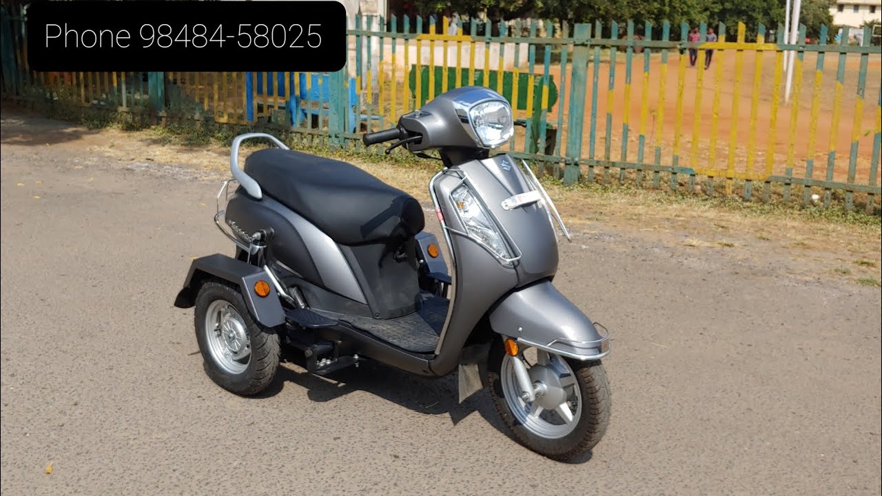 handicapped Scooters suzuki Access 125cc Bluetooth modify by Bajee and sons Mobility ph 98484-58025