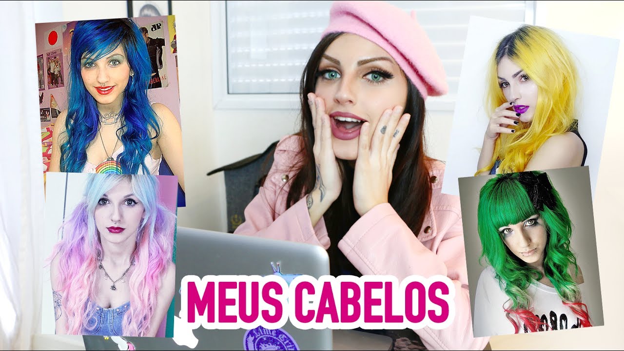REAGINDO AS MINHAS CORES DE CABELO