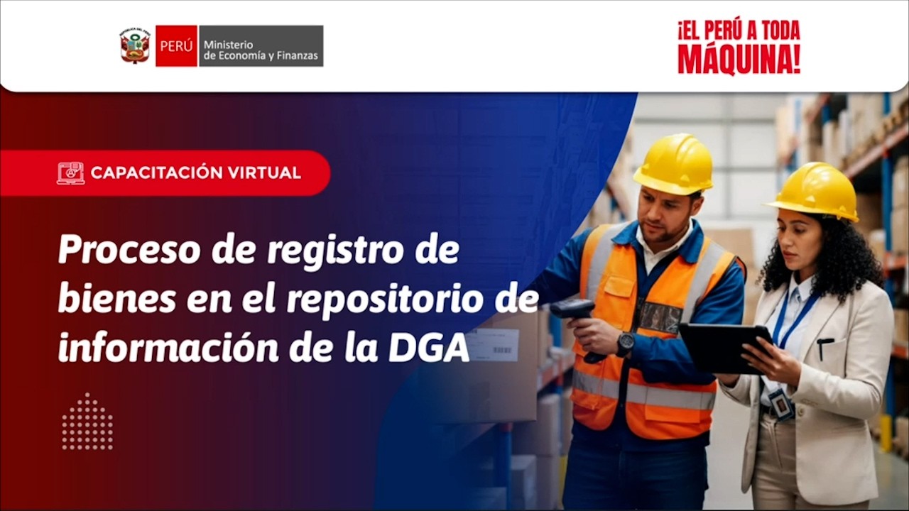 Proceso de registro de bienes en el repositorio de información de la DGA