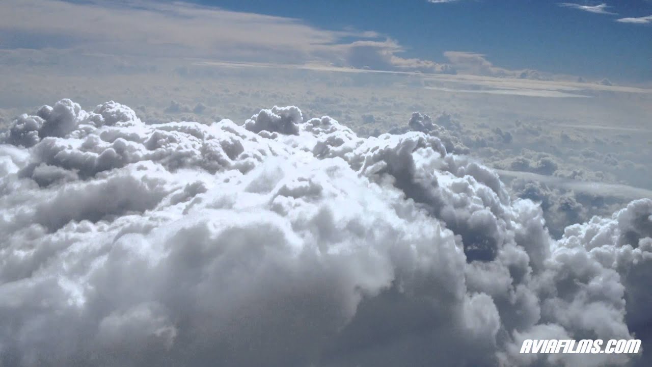 Flying into clouds, above clouds and around clouds