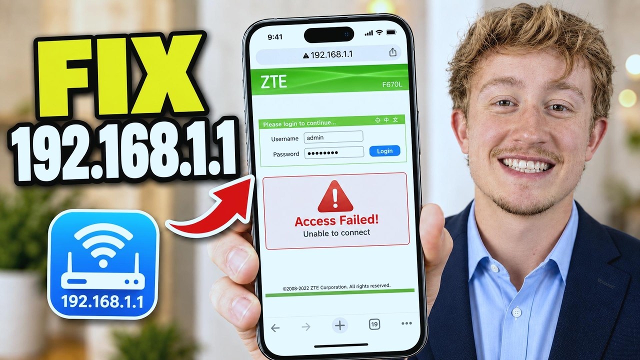 How To Fix 192.168.1.1 Not Working / Not Loading - Full Guide
