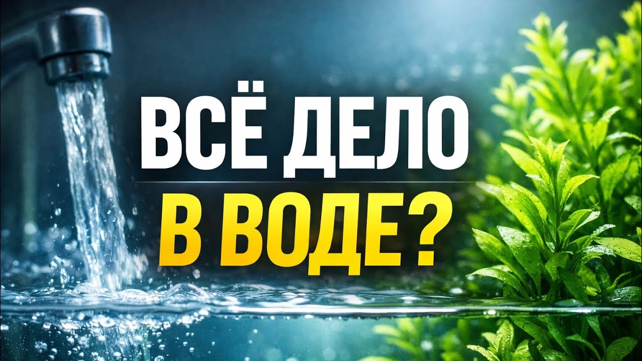 Почему растения в аквариуме не растут? Проверь воду