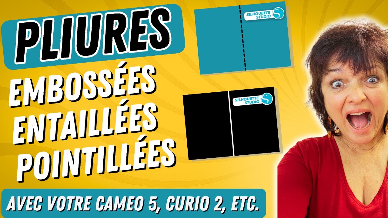 3 LIGNES de PLIURES FACILES dans SILHOUETTE STUDIO #silhouettefrance #embossage #rainurage
