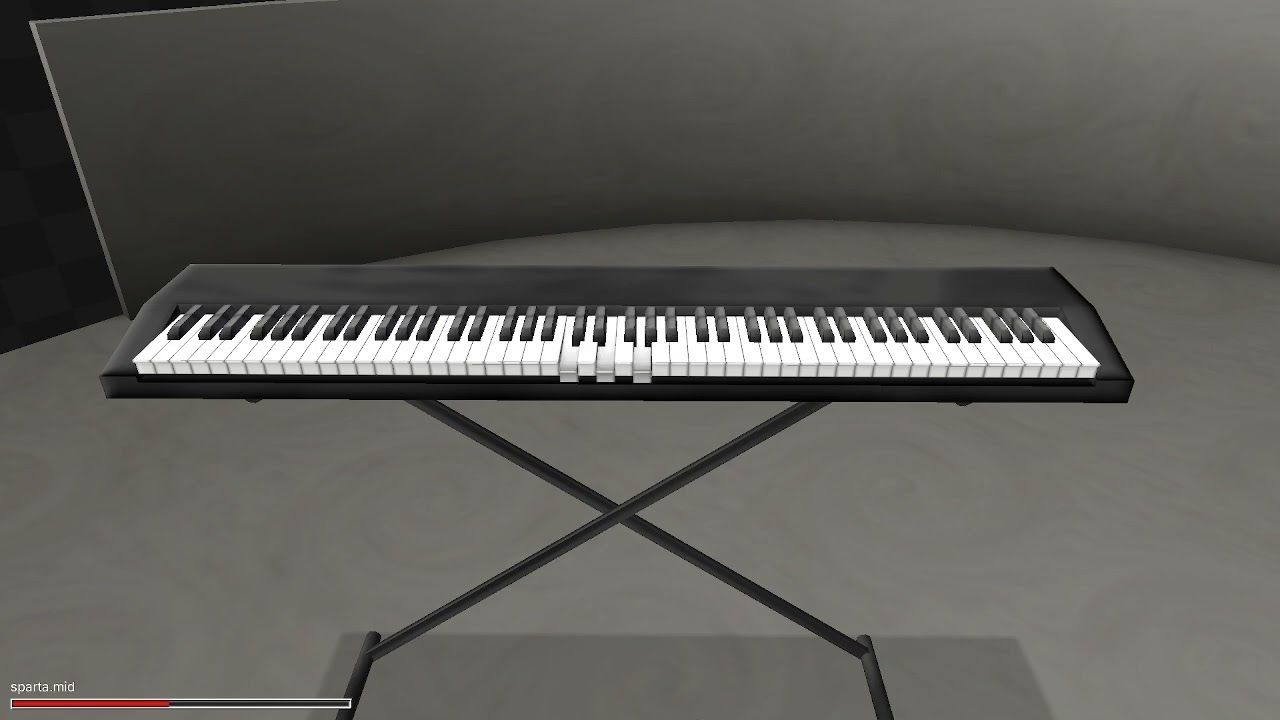 Sparta Remix Pitches on Piano (midis2jam2 / MIDI Jam 2)