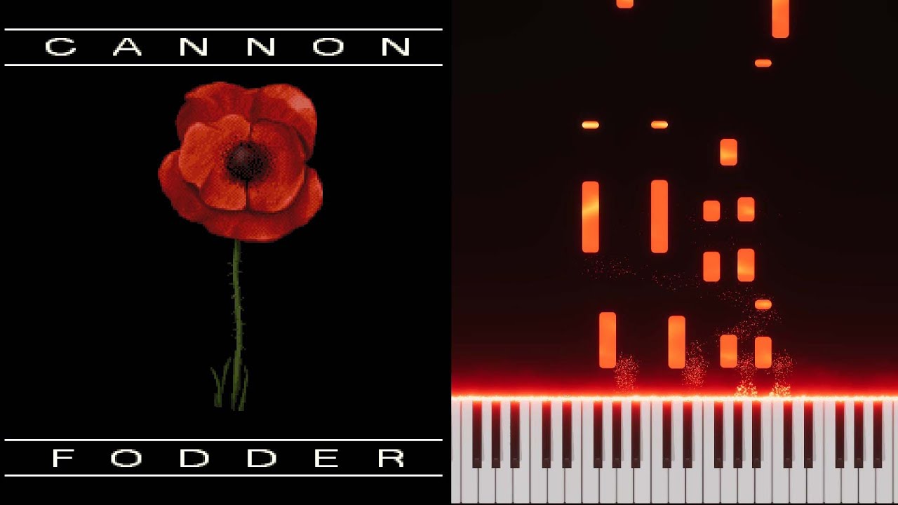 Cannon Fodder - Boot Hill Theme (Jon Hare - Narcissus), Synthesia-Style Piano Tutorial