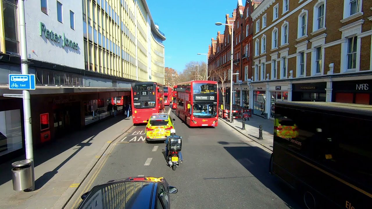 London BUS Ride 🇬🇧 Route 19 - BATTERSEA BRIDGE to FINSBURY PARK via Chelsea, Piccadilly, Holloway 🚌