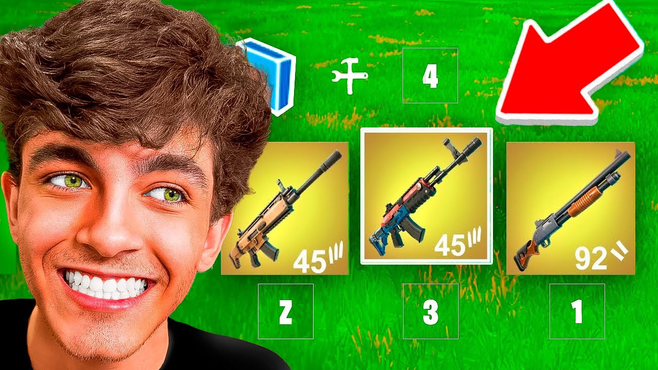 PEGUEI TODAS AS ARMAS MÍTICAS DO FORTNITE