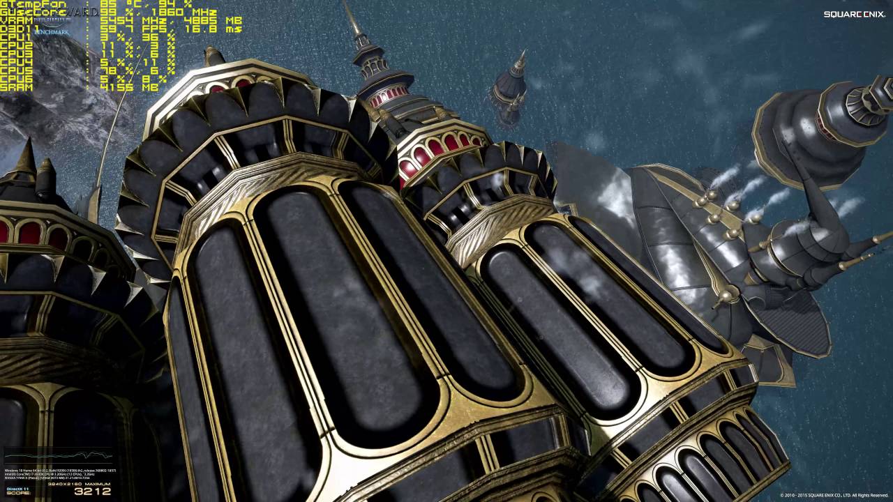 Final Fantasy XIV  - Heavensward - Benchmark - Titan X Pascal - 4k Maximum Settings