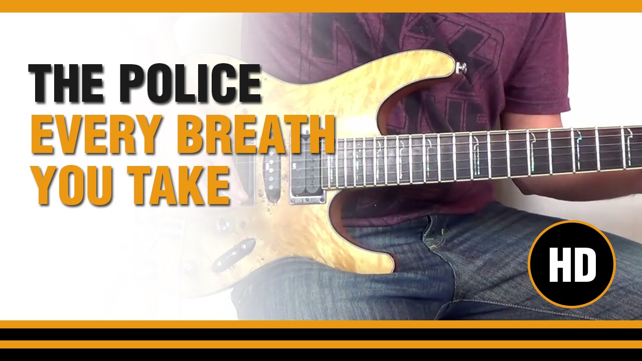 Como tocar Every Breath you Take de The Police en Guitarra electrica  CLASE TUTORIAL