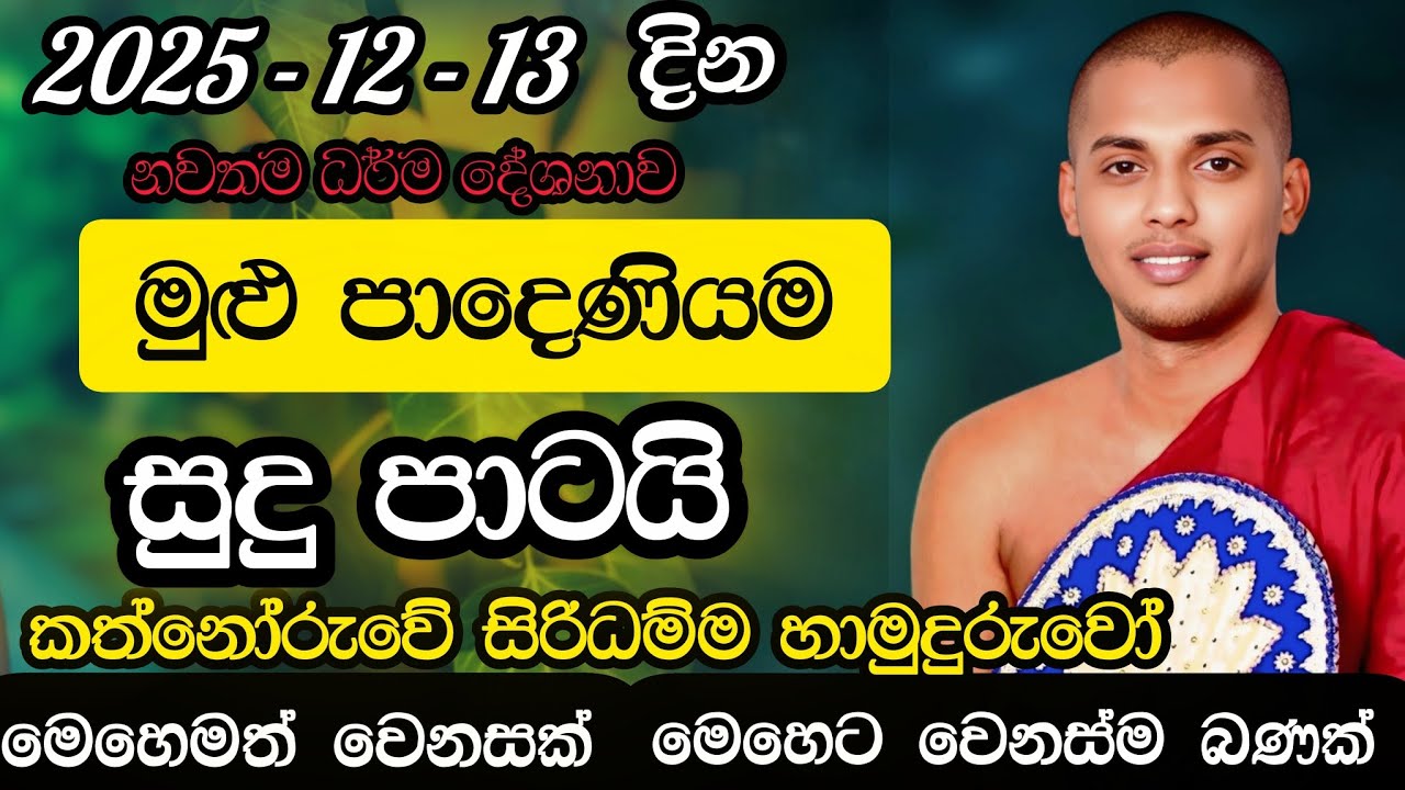 පාදෙනියම සුදු පාටයි | padeniya bana kathnoruve siridama himi | පාදෙනිය බණ කත්නෝරුවේ සිරිධම්ම හිමි