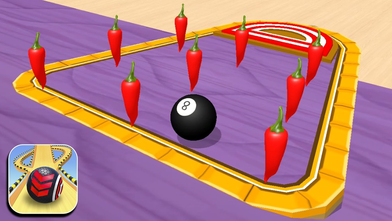 Racing Ball Rolling Game Speedrun Gameplay Max Level 1038