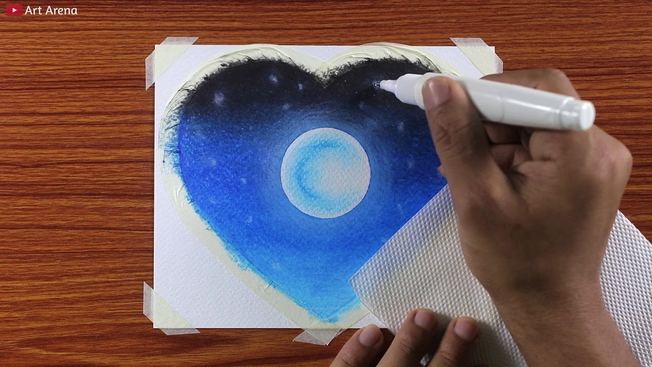 Mother’s Day Drawing / Cat and Kitten Moonlight Drawing with Oil Pastels / Step by Step