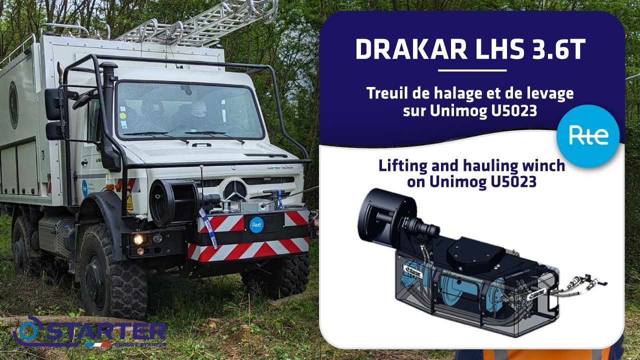[STARTER] TREUIL DRAKAR LHS 3.6T Levage et halage - Lifting and hauling winch