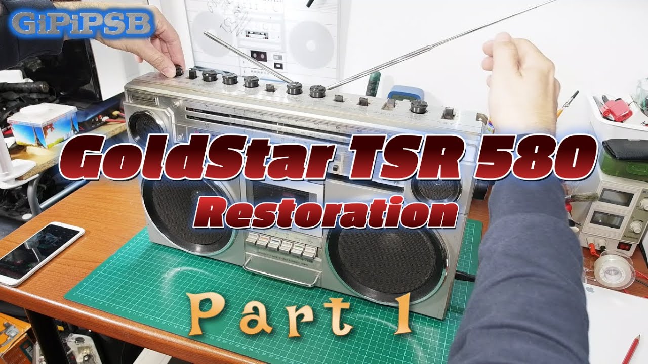 Goldstar TSR-580 Radio Cassette Boombox 1980 Restoration - Part One