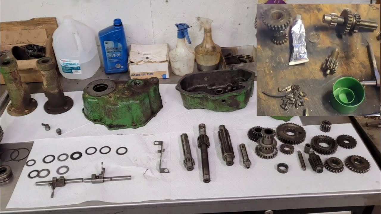 taking apart and fixing catastrophic failure in peerless 2300 transmission out of John deere 112