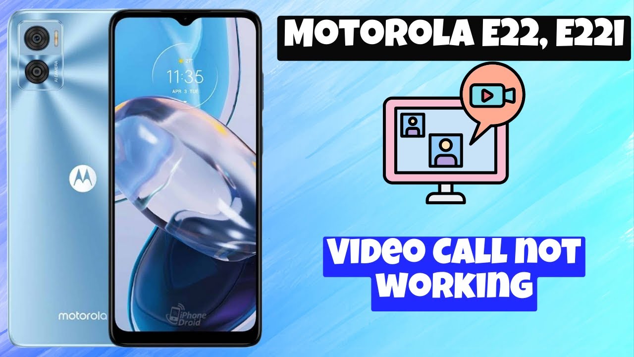 Video Call not working || Video call problem || Video call not outgoing problem Motorola E22, E22i