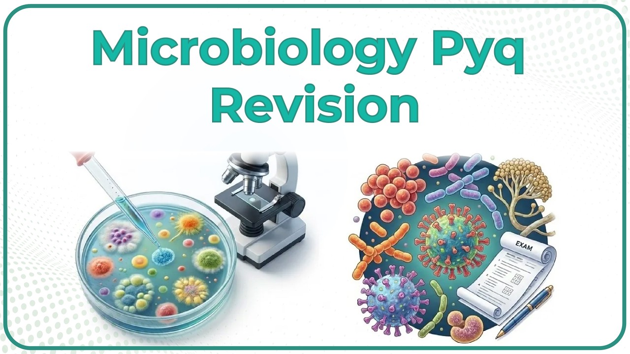 Microbiology PYQ Revision with Dr. Kamal K V for FMGE ✨📚