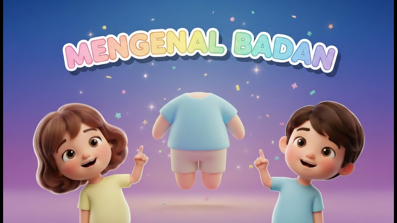 Yuk Kenalan dengan Badan Kita! | Belajar Anggota Tubuh Badan Seperti Dada, Perut & Lainnya!