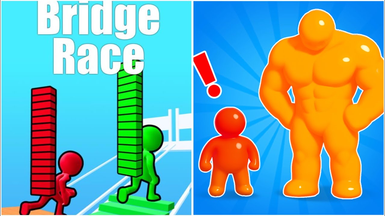 Bridge Race 🔥 VS  Tall Man  🔥MAX LEVELS UNLOCKED! Latest Update❤️‍🔥🤩