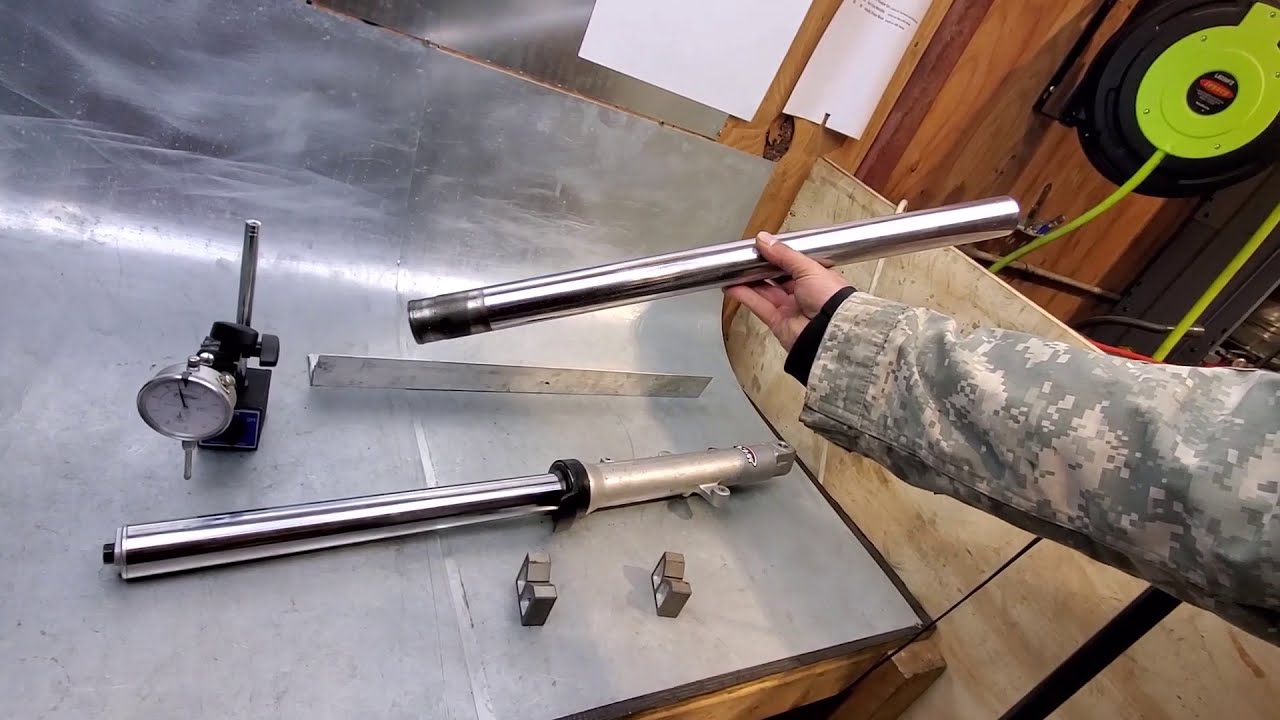 checking sv650 (or any motorcycle) forks for straightness (or bend)