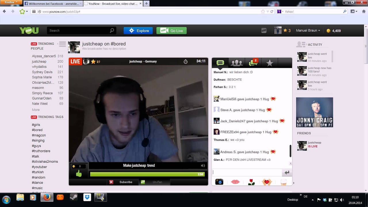 Justcheap singt 