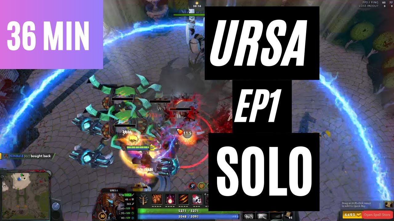 ATTACK ON HERO 2 FUN CUSTOM HEROES - EP 1 - SOLO - URSA - DOTA 2