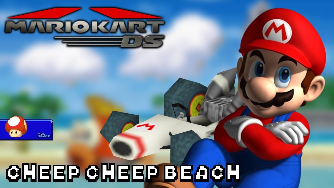 Mario Kart DS - 50cc - Mario - B Dasher - Cheep Cheep Beach | Ep. 3