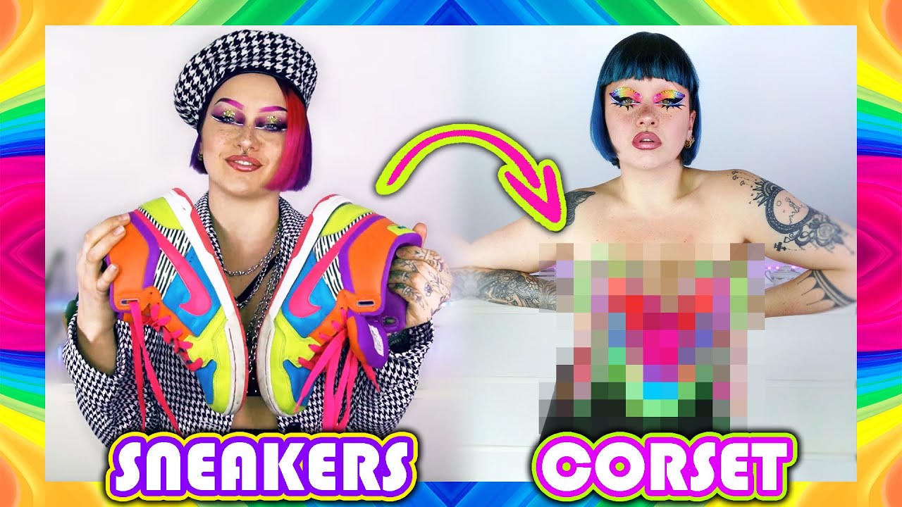 JE CRÉE UN CORSET AVEC DES SNEAKERS!