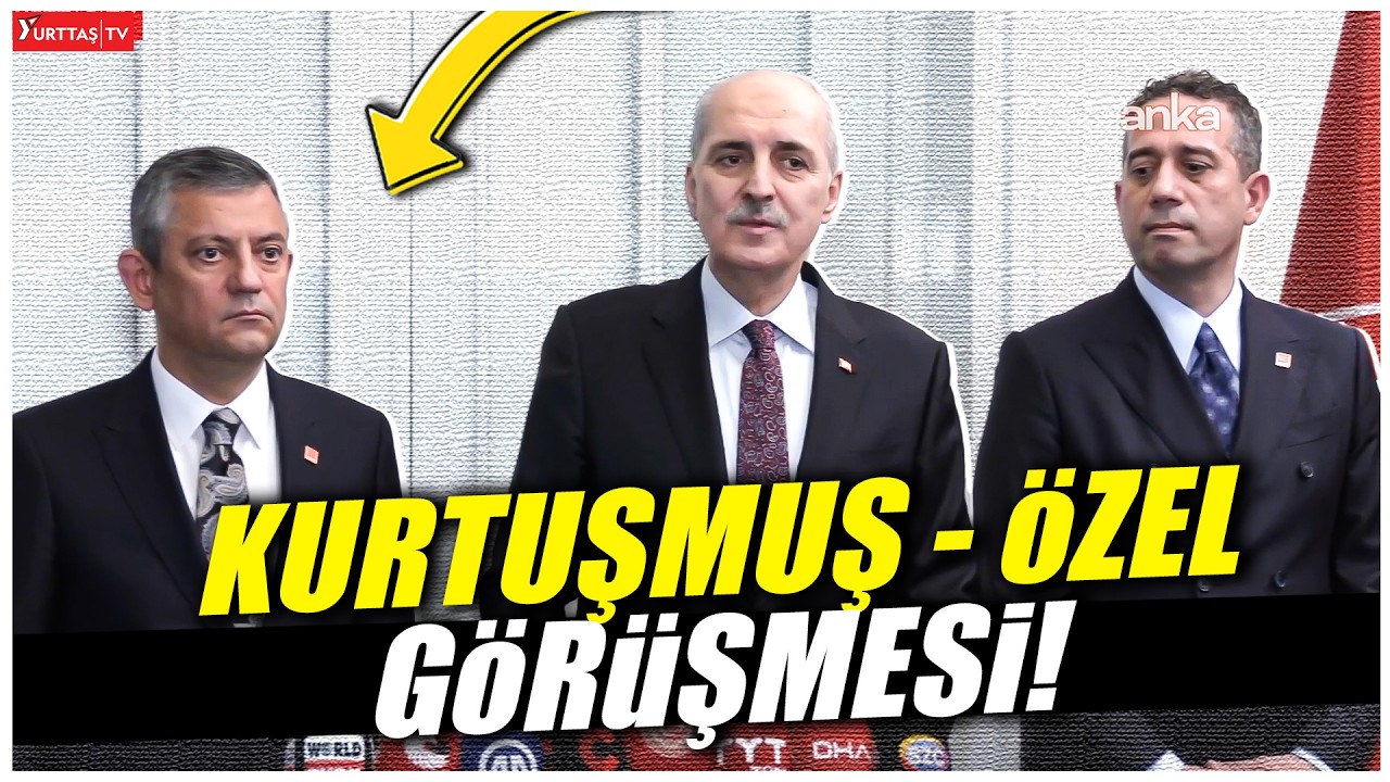 TBMM Başkanı Numan Kurtulmuş Özgür Özel'i ziyaret etti!