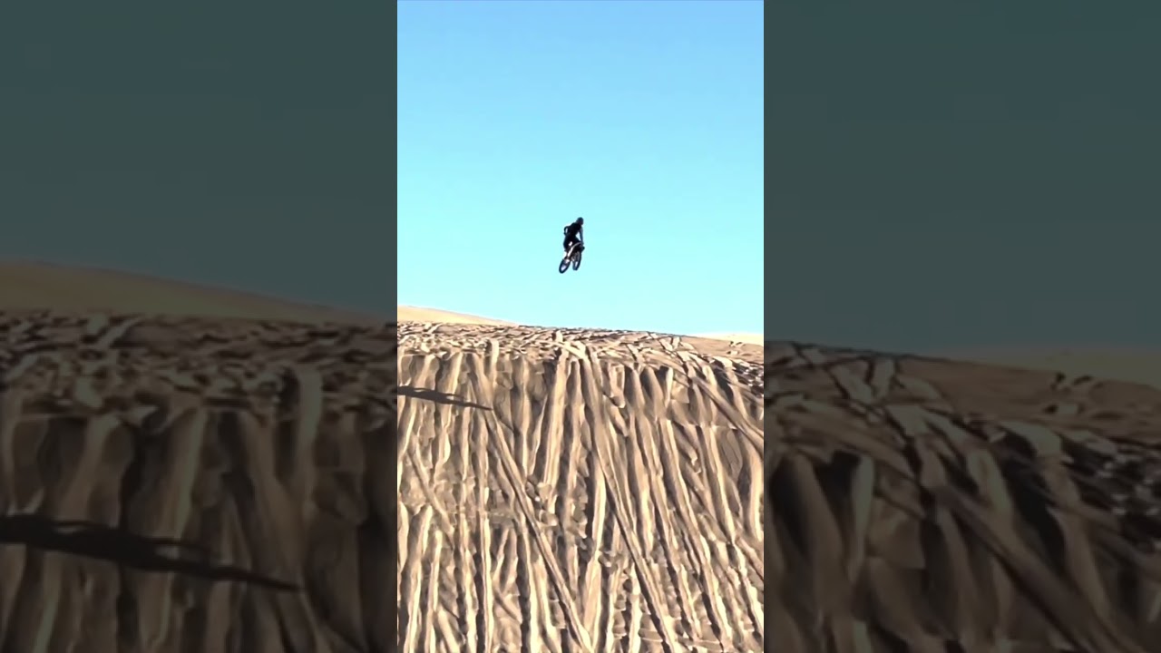Dirtbike Hits Glamis Swing Set Jump
