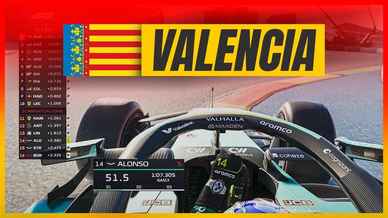 F1 Returns to VALENCIA! | Fernando Alonso Onboard Lap | F1 25 Mod