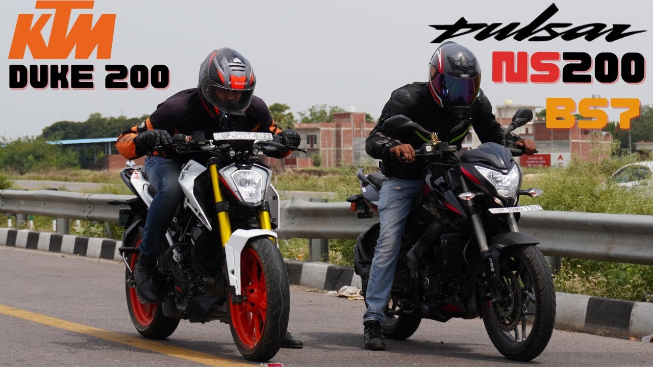 New 2023 Bajaj Pulsar NS200 BS7 vs  KTM Duke 200 Drag Race