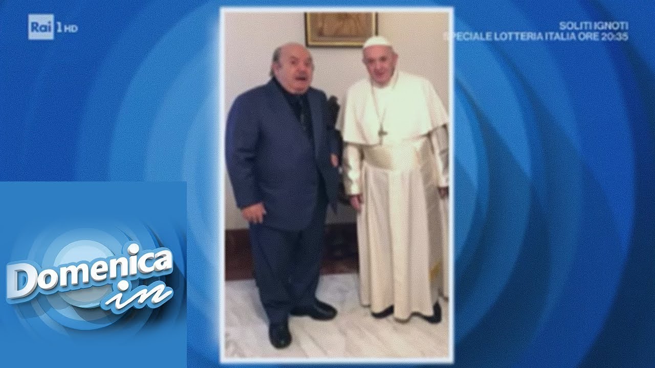 Lino Banfi e l'incontro con Papa Francesco - Domenica In 06/01/2019