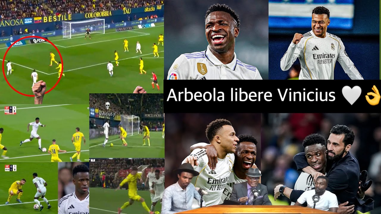 Arbeola libere Vinicius, Jwè a jwe ak kè kontan nan Real Madrid kounya, Mbappe kontinye make gòl