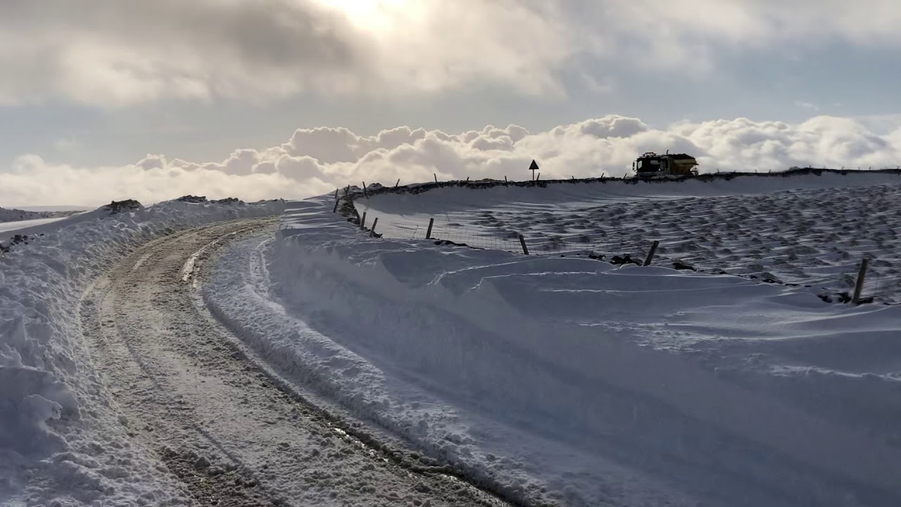 North Yorkshire, Fleet Moss, Ringway, MAN, Snow Plough, Gritter, NYCC, Blizzard