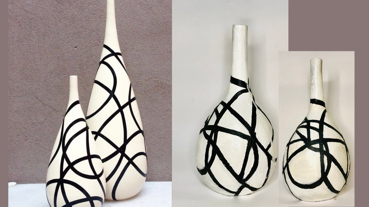 How to make modern flower vase