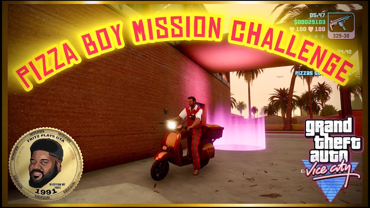 🍕 GTA Vice City: Pizza Boy Challenge! 🍕 -FritzPlaysGTA