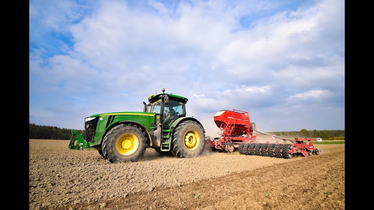 CTF, RTK- Eurofarms Agro-B s.r.o.- Spring sowing 2019- John Deere 8320R & Horsch Pronto 9DC