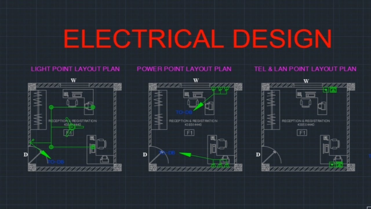 ELECTRICAL DESIGN HOUSE WIRING AUTOCAD