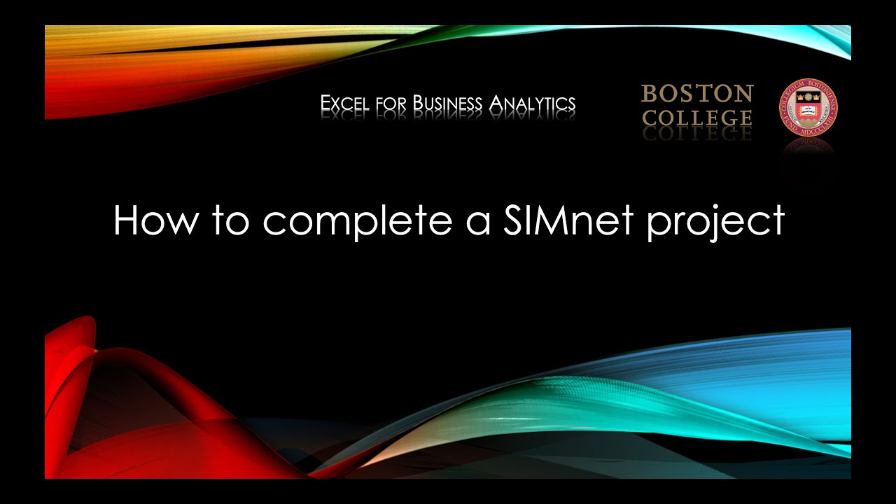 How to Complete a SIMnet Project