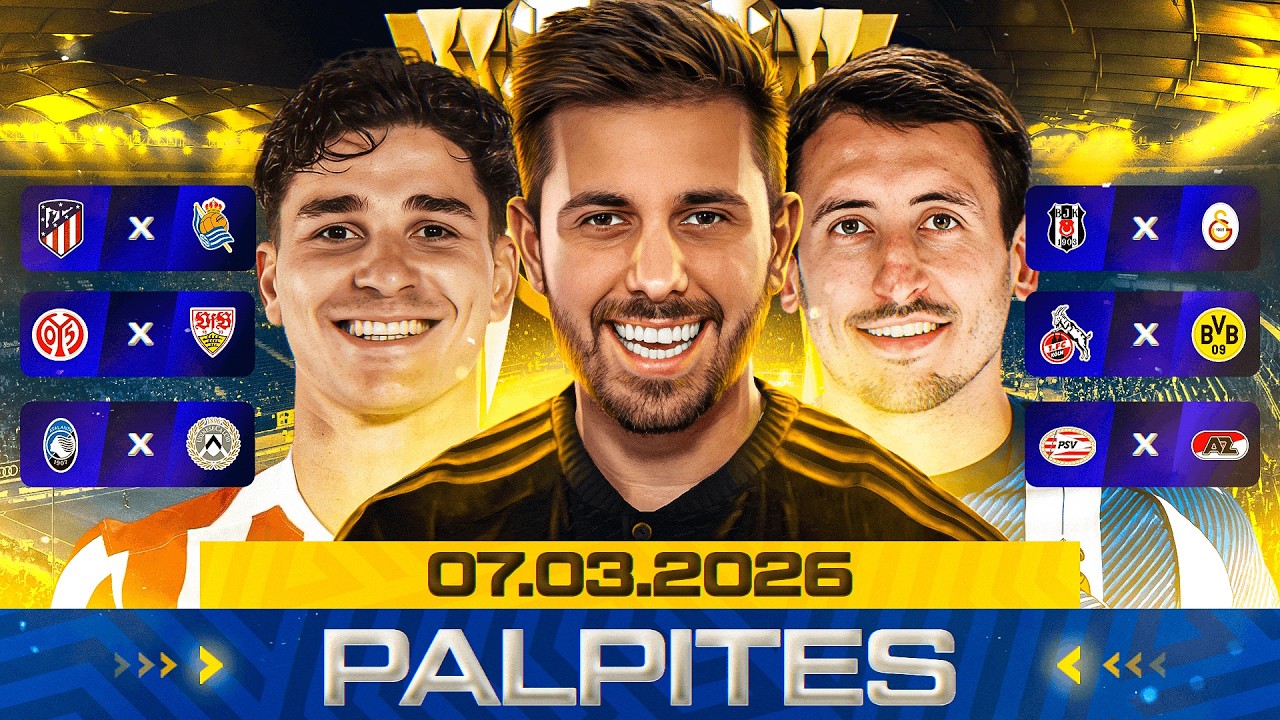 PALPITES DE FUTEBOL DO DIA 07 03 2026 + BILHETE PRONTO E M&Uacute;LTIPLA ODD ALTA