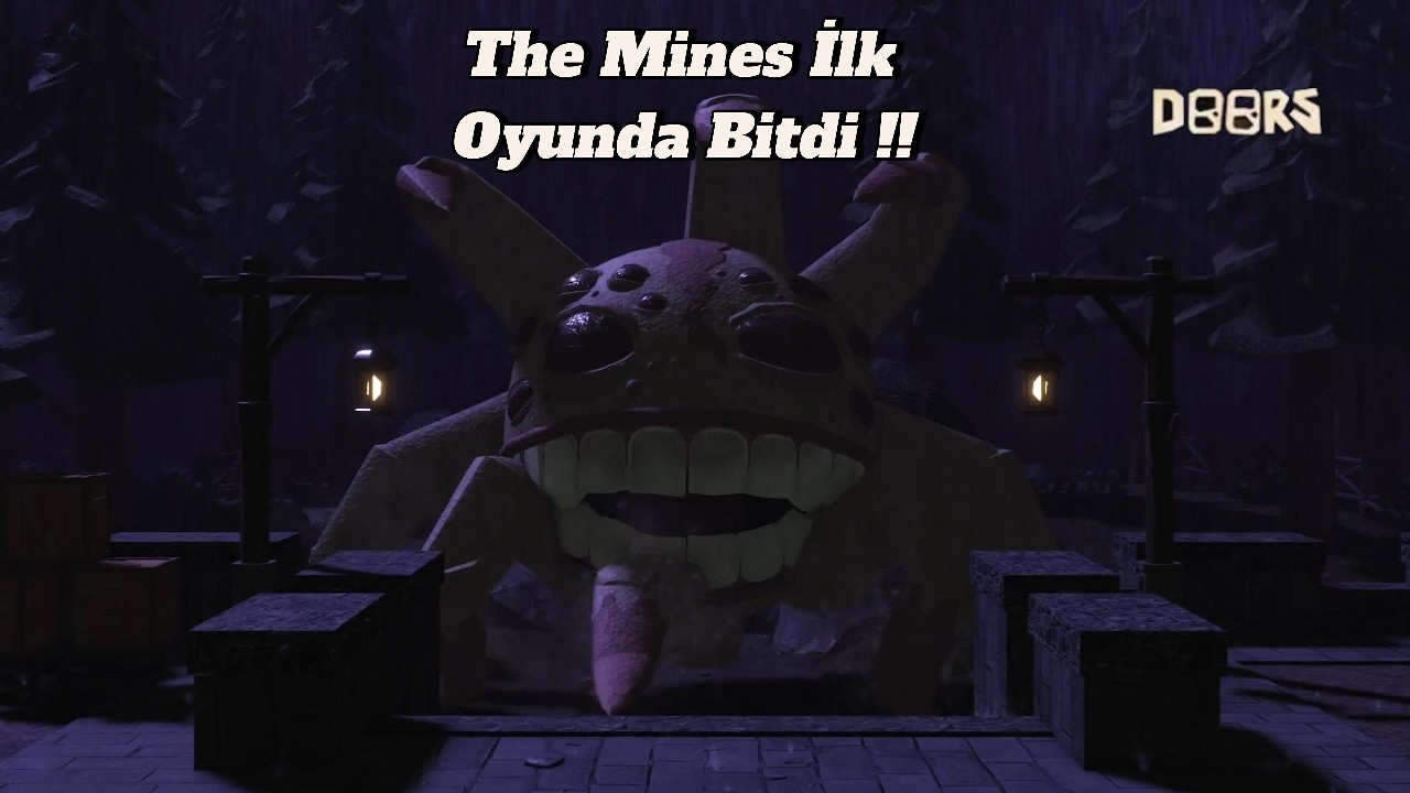 ROBLOX DOORS THE MİNES İLK DENEMEDE BİTDİ !!
