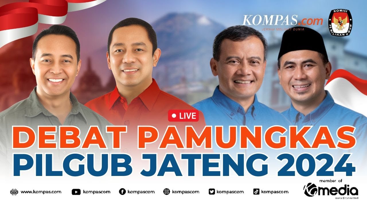 🔴LIVE - Debat Terakhir Pilkada Jawa Tengah 2024: Andika-Hendi vs Luthfi-Yasin