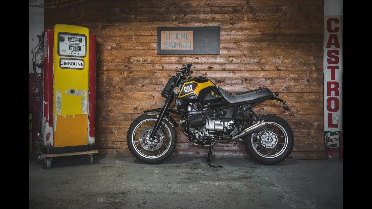 Caterpillar Heavy Duty Bmw GS Scrambler by Officine Sbrannetti, NakedBikesWorld