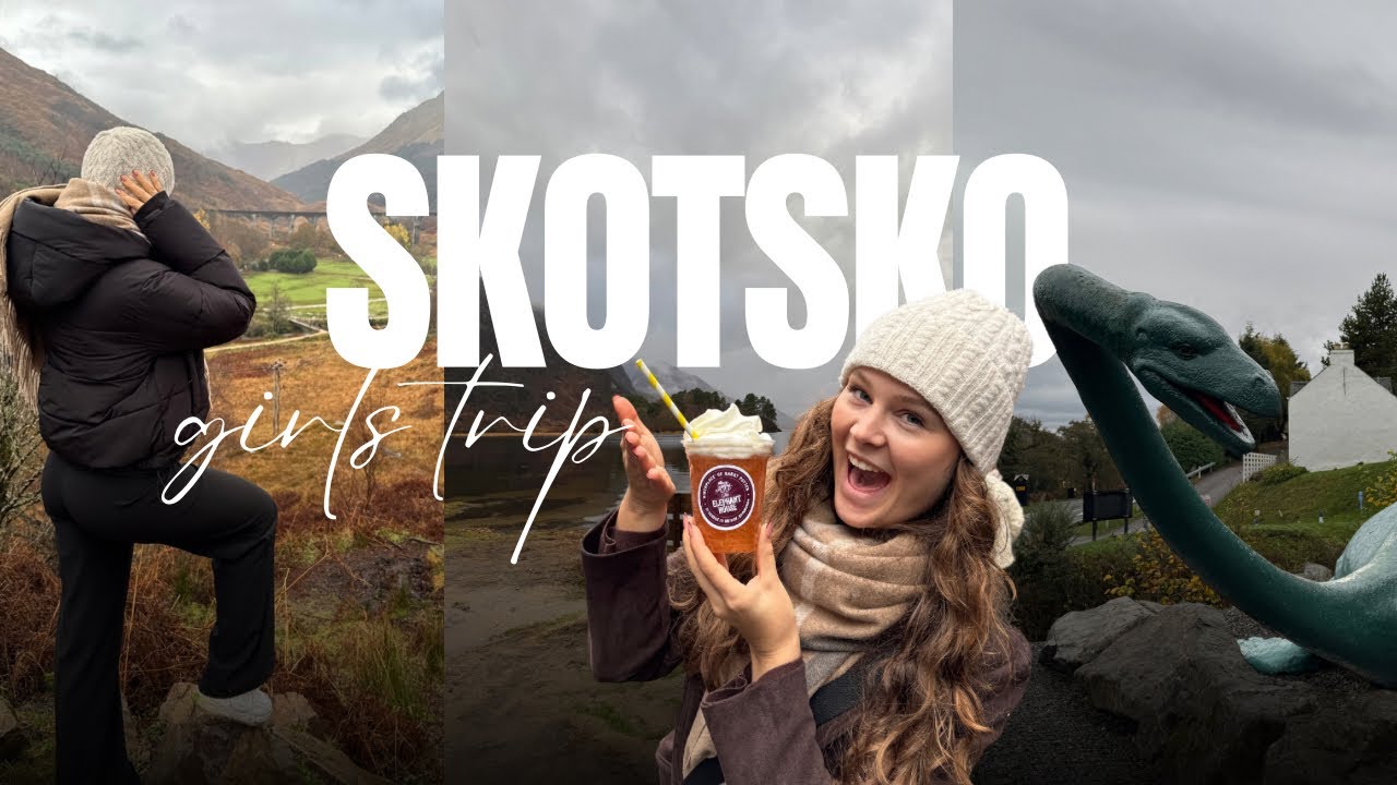 EDINBURGH - poprvé v hostelu | Loch Ness | viděly jsme Bradavický expres?