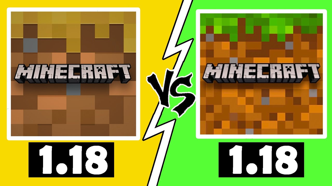 Minecraft Trial 1.18 VS Minecraft PE Full Version 1.18
